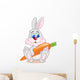Rabbit With Carrot Wall Decal