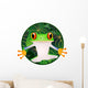 Tree Frog Cartoon Wall Decal