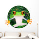 Tree Frog Cartoon Wall Decal
