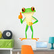 Thumbs-Up Tree Frog Cartoon Wall Decal