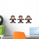See No Evil, Speak No Evil, Hear No Evil Wall Decal
