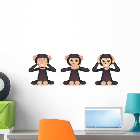 See No Evil, Speak No Evil, Hear No Evil Wall Decal