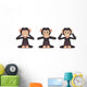 See No Evil, Speak No Evil, Hear No Evil Wall Decal