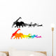 Wild Animal Racing Wall Decal