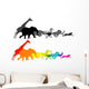 Wild Animal Racing Wall Decal