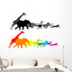 Wild Animal Racing Wall Decal