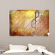 Grunge Treble Clef Musical Wall Decal