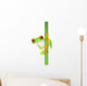 Funny Frog Perched Cartoon Wall Decal