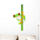 Funny Frog Perched Cartoon Wall Decal