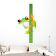 Funny Frog Perched Cartoon Wall Decal