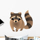 Raccoon Cartoon Wall Decal