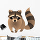 Raccoon Cartoon Wall Decal