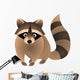 Raccoon Cartoon Wall Decal