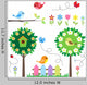 Garden Set With Birds Wall Decal