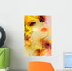 Spring Girl with Flowers Vector Wall Decal