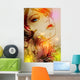 Spring Girl Vector Wall Decal