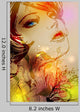 Spring Girl Vector Wall Decal