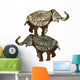 Elephants Vintage Wall Decal