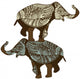 Elephants Vintage Wall Decal