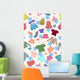 Seamless Color With Cute Wall Decal