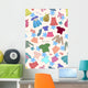 Seamless Color With Cute Wall Decal