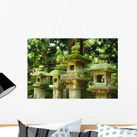 Japanese Stone Lanterns Wall Decal