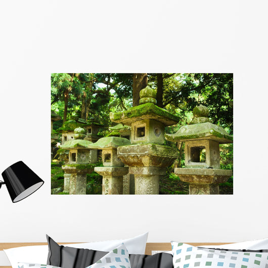 Japanese Stone Lanterns Wall Decal
