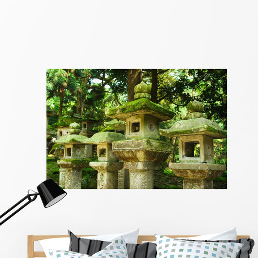 Japanese Stone Lanterns Wall Decal