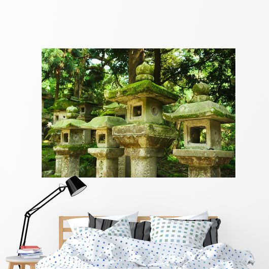 Japanese Stone Lanterns Wall Decal
