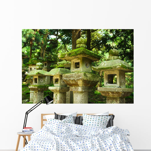 Japanese Stone Lanterns Wall Decal