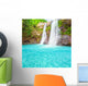 Waterfall and Bright Blue Pond Wall Decal