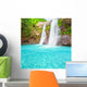 Waterfall and Bright Blue Pond Wall Decal