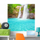 Waterfall and Bright Blue Pond Wall Decal