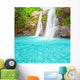 Waterfall and Bright Blue Pond Wall Decal