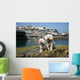 Bichon Frise Mevagissy Harbour Wall Decal