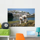 Bichon Frise Mevagissy Harbour Wall Decal
