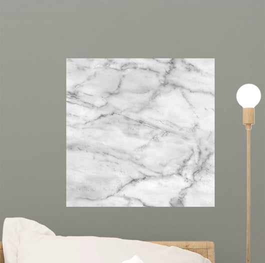 White Marble Texture High Res Wall Decal