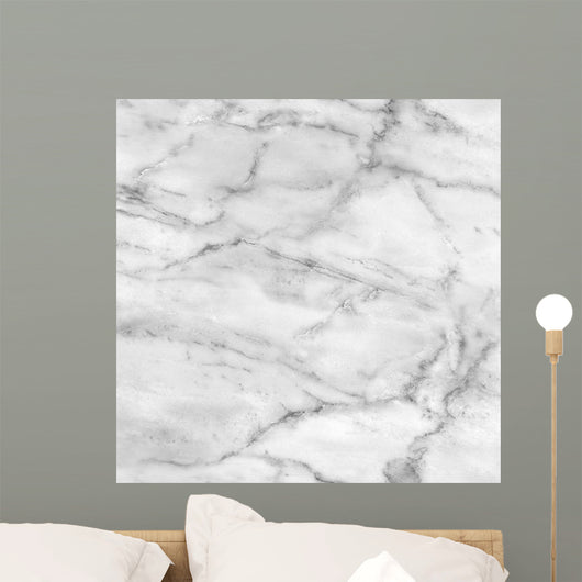 White Marble Texture High Res Wall Decal