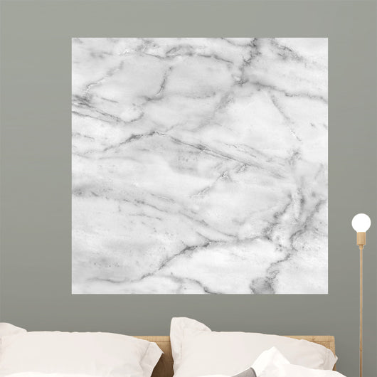 White Marble Texture High Res Wall Decal