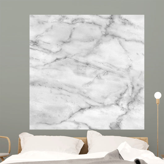 White Marble Texture High Res Wall Decal