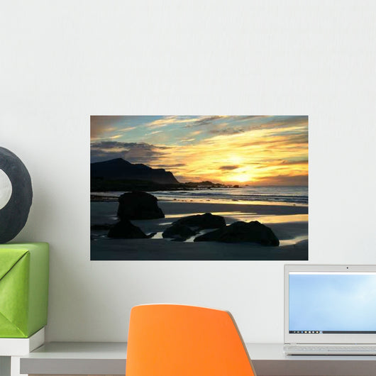 Sonnenuntergang Auf Den Lofoten Wall Decal