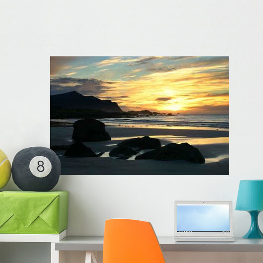 Sonnenuntergang Auf Den Lofoten Wall Decal