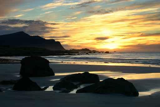 Sonnenuntergang Auf Den Lofoten Wall Decal