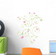 Floral Designs With Pink Wall Decal