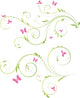 Floral Designs With Pink Wall Decal