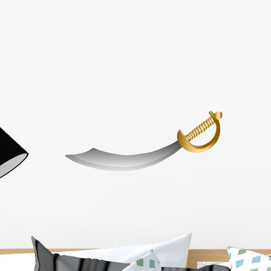 Vector Cutlass Sword Wall Decal