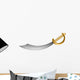 Vector Cutlass Sword Wall Decal