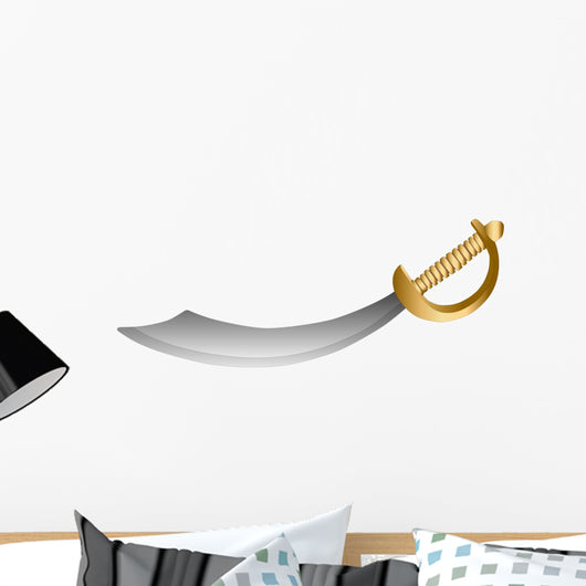 Vector Cutlass Sword Wall Decal