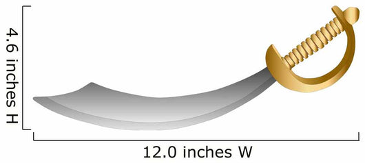 Vector Cutlass Sword Wall Decal