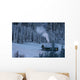 Mountain Hut Winter Wall Decal
